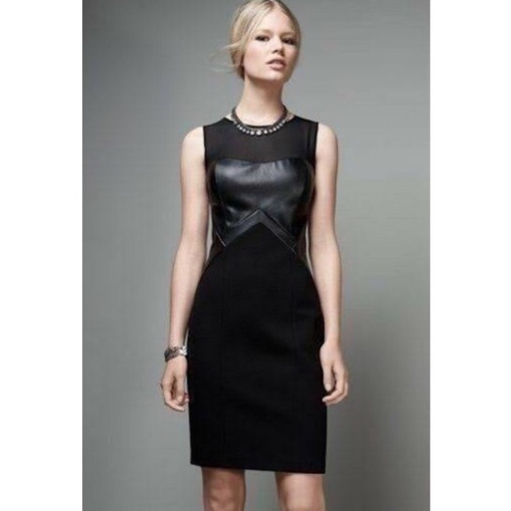 Aidan Matrix Faux Leatherette Dress